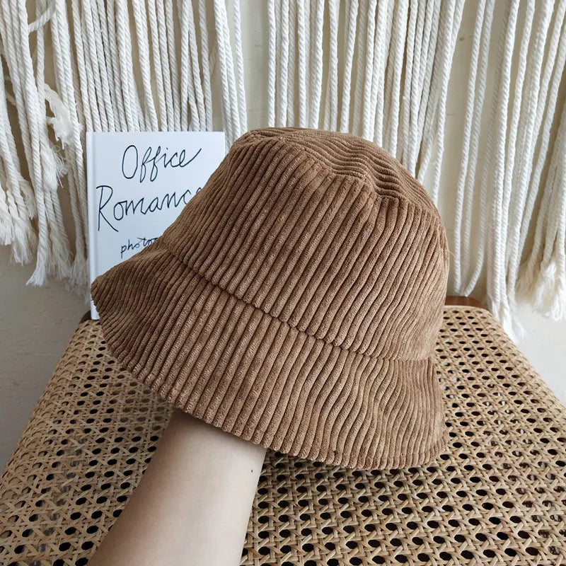 Cord-Fischerhut für Damen ⎜ Warmer Winterhut im schlichten Stil