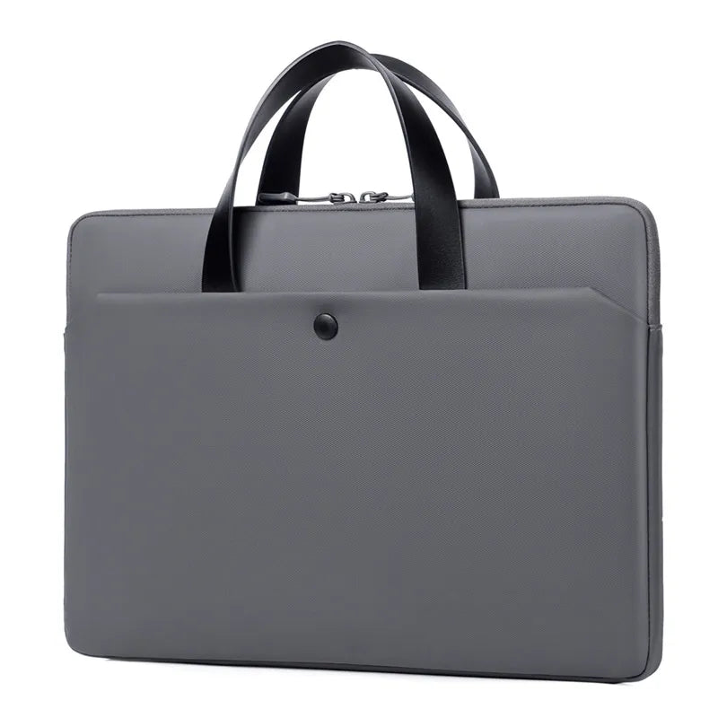 Laptop Tasche mit Griff für Damen und Herren ⎜ Schlankes Design mit Vordertasche für stilvollen Office-Einsatz