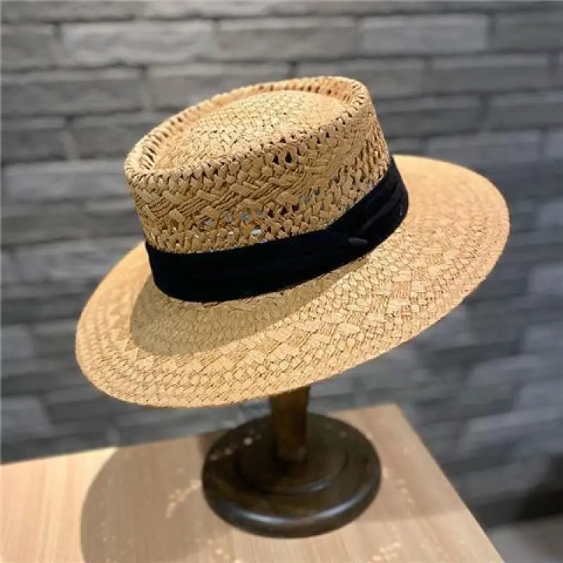 Leichter Damen-Strohhut für Frühling & Sommer ⎜ UV-Schutz im stilvollen Freizeitdesign