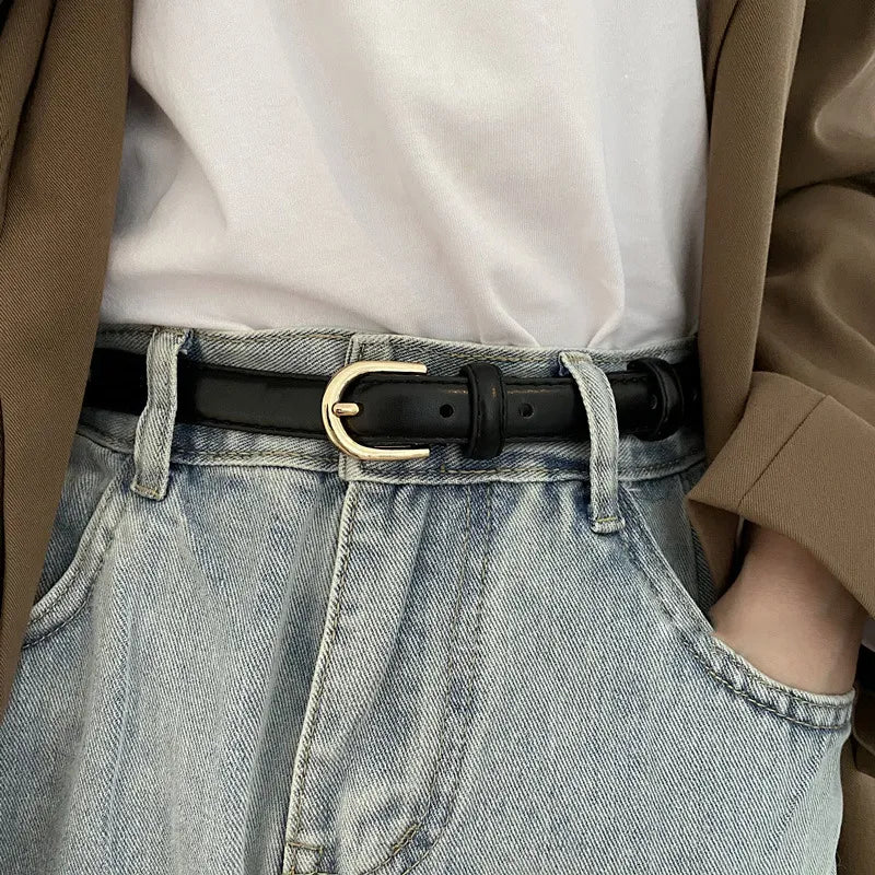 Kunstleder-Gürtel für Damen ⎜ Schlichtes Design für Jeans, Röcke und elegante Looks