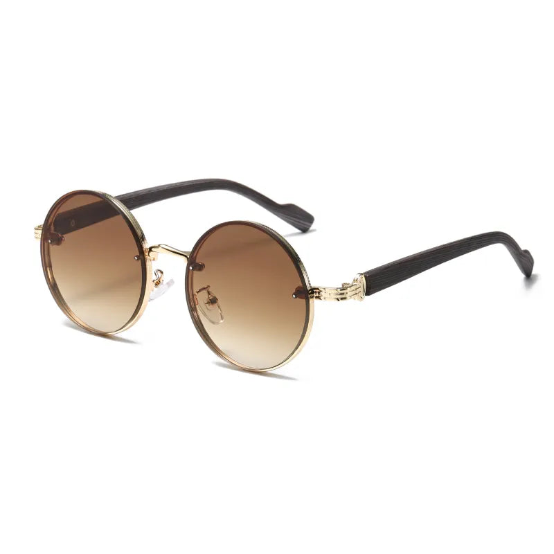 Runde Damen-Sonnenbrille mit Metallgestell ⎜ Klassik trifft Retro mit UV-Schutz