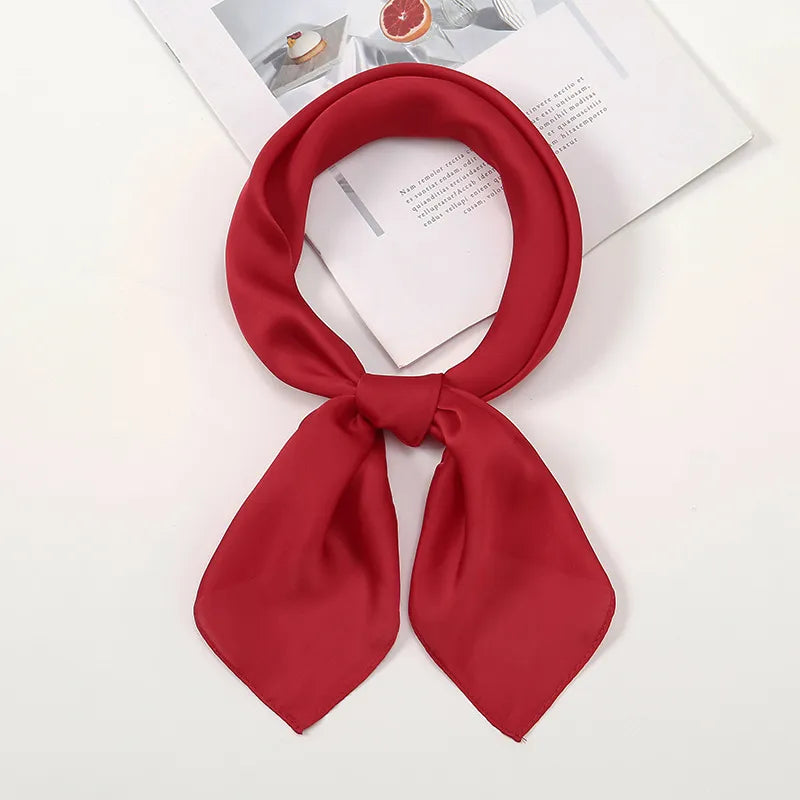 Satin-Halstuch für Damen ⎜ Dezentes Accessoire für feine Akzente im Alltag oder am Abend