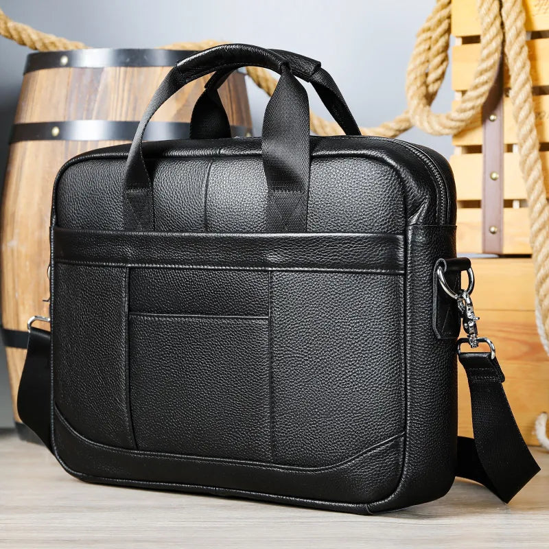 Notebooktasche mit vielen Fächern ⎜ Robuste Laptoptasche mit separatem Innenraum für Zubehör und Dokumente