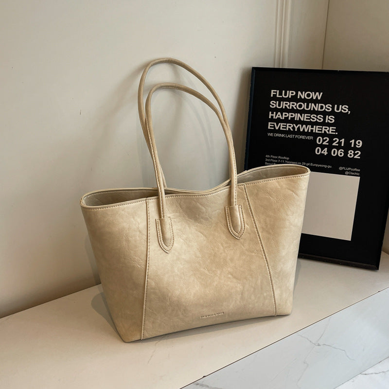 Shopper für Damen ⎜ Elegante Tragetasche in Lederoptik mit großzügigem Innenfach für den Alltag