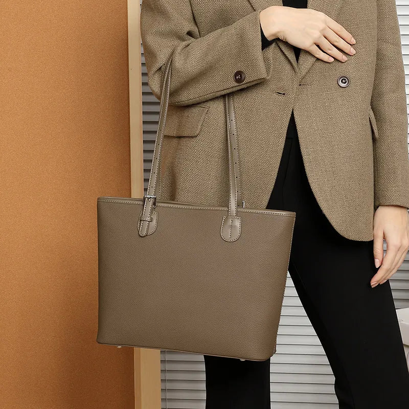 Shopper Tasche für Damen ⎜ Elegante Schultertasche mit schmalem Design für jeden Anlass