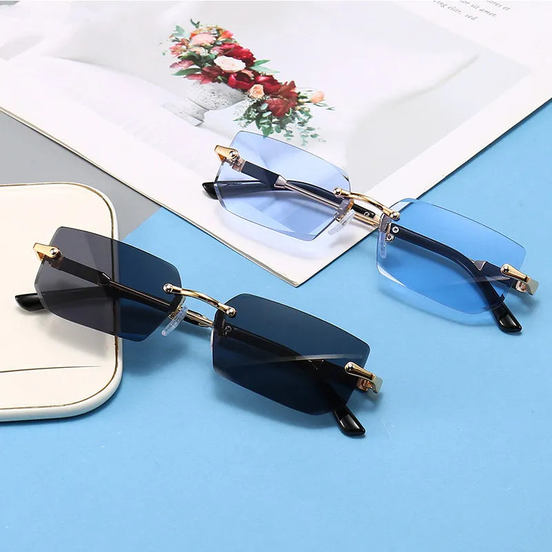 Retro-Sonnenbrille für Damen im Quadratstil ⎜ Schlichtes Modell für elegante City-Outfits mit UV-Schutz