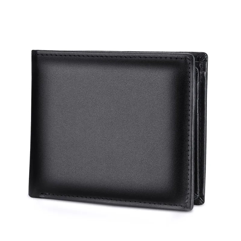 Zeitlose Herren-Lederbörse ⎜ Klassisches Portemonnaie mit edlem Look und Fächern für Karten und Geldscheine