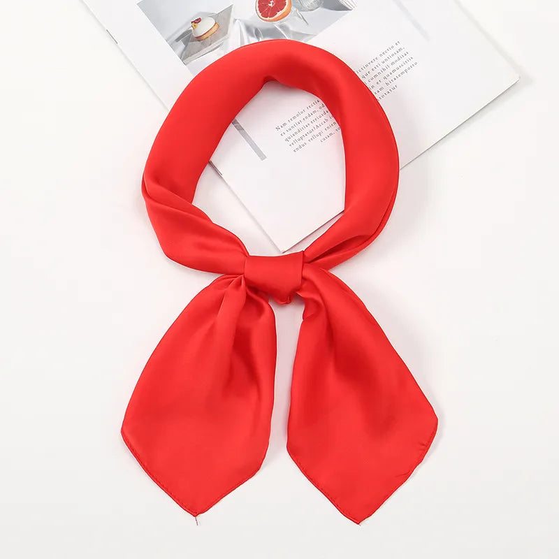 Satin-Halstuch für Damen ⎜ Dezentes Accessoire für feine Akzente im Alltag oder am Abend
