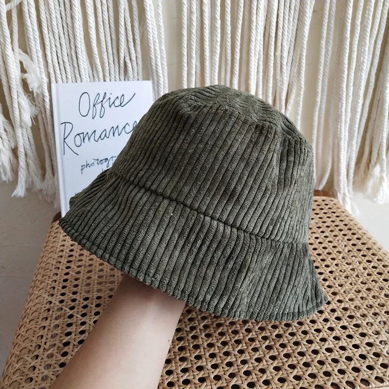 Cord-Fischerhut für Damen ⎜ Warmer Winterhut im schlichten Stil