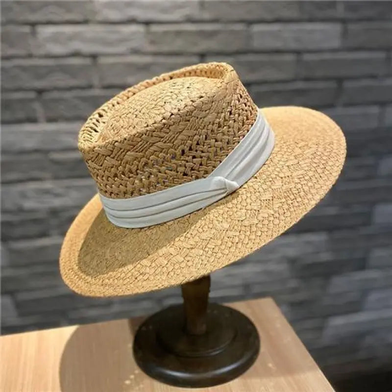Leichter Damen-Strohhut für Frühling & Sommer ⎜ UV-Schutz im stilvollen Freizeitdesign