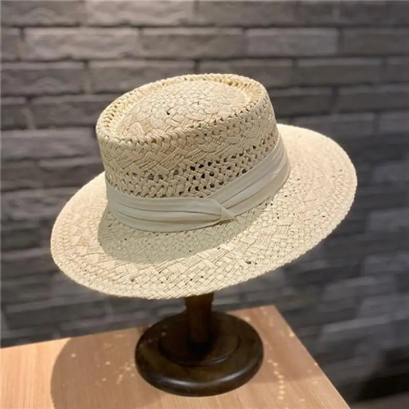 Leichter Damen-Strohhut für Frühling & Sommer ⎜ UV-Schutz im stilvollen Freizeitdesign