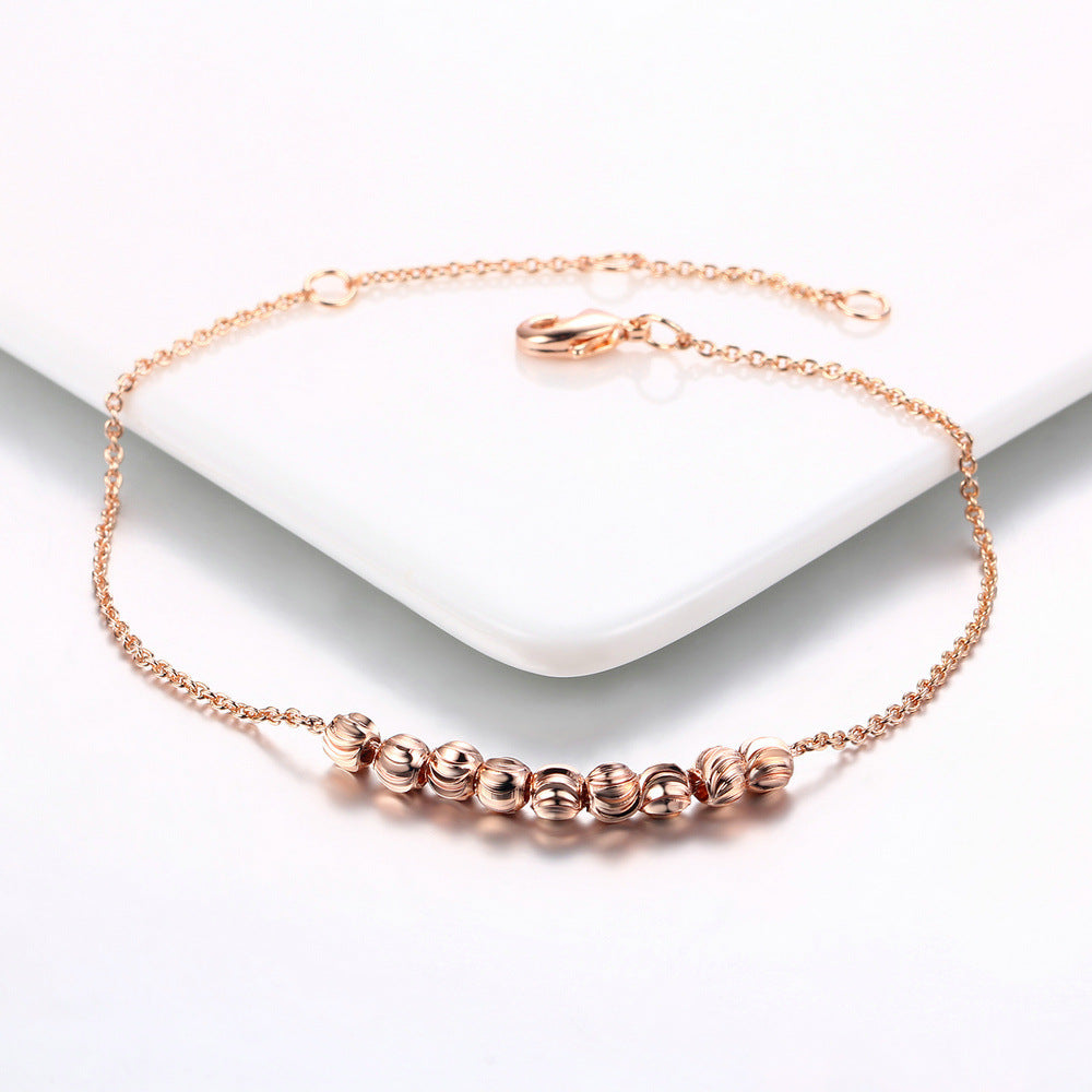 Roségoldenes Perlenarmband für Damen ⎜ Dezenter Glanz für elegante und zurückhaltende Alltagsmomente