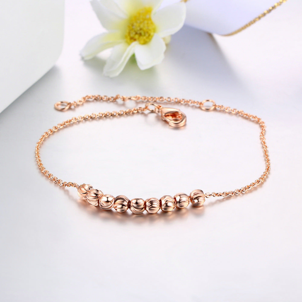 Roségoldenes Perlenarmband für Damen ⎜ Dezenter Glanz für elegante und zurückhaltende Alltagsmomente