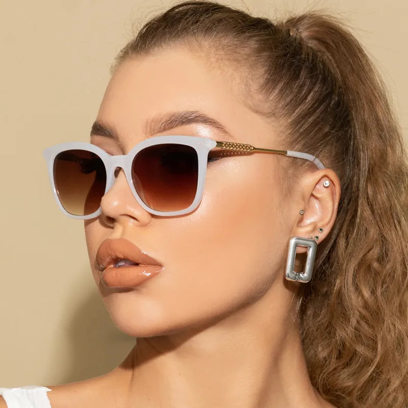 Vintage-Sonnenbrille mit Metallbügeln ⎜ Perfekt für City-Styles und sonnige Tage