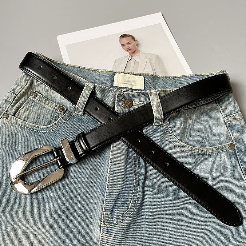 Taillengürtel mit Metallschließe für Damen ⎜ Verstellbares Accessoire im Retro-Stil für feminine Outfits