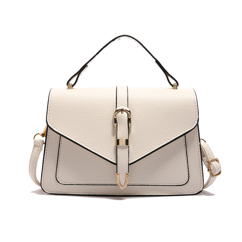 Klassische Umhängetasche für Damen ⎜ Elegante Schultertasche mit Schnalle für Alltag und besondere Anlässe