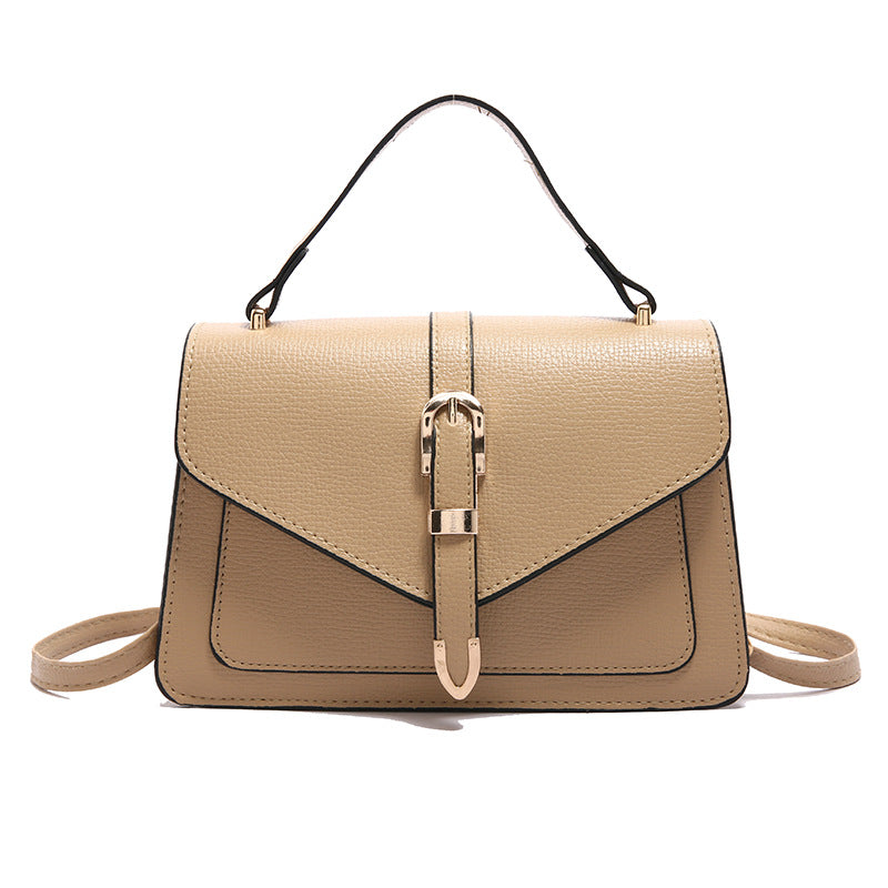 Klassische Umhängetasche für Damen ⎜ Elegante Schultertasche mit Schnalle für Alltag und besondere Anlässe
