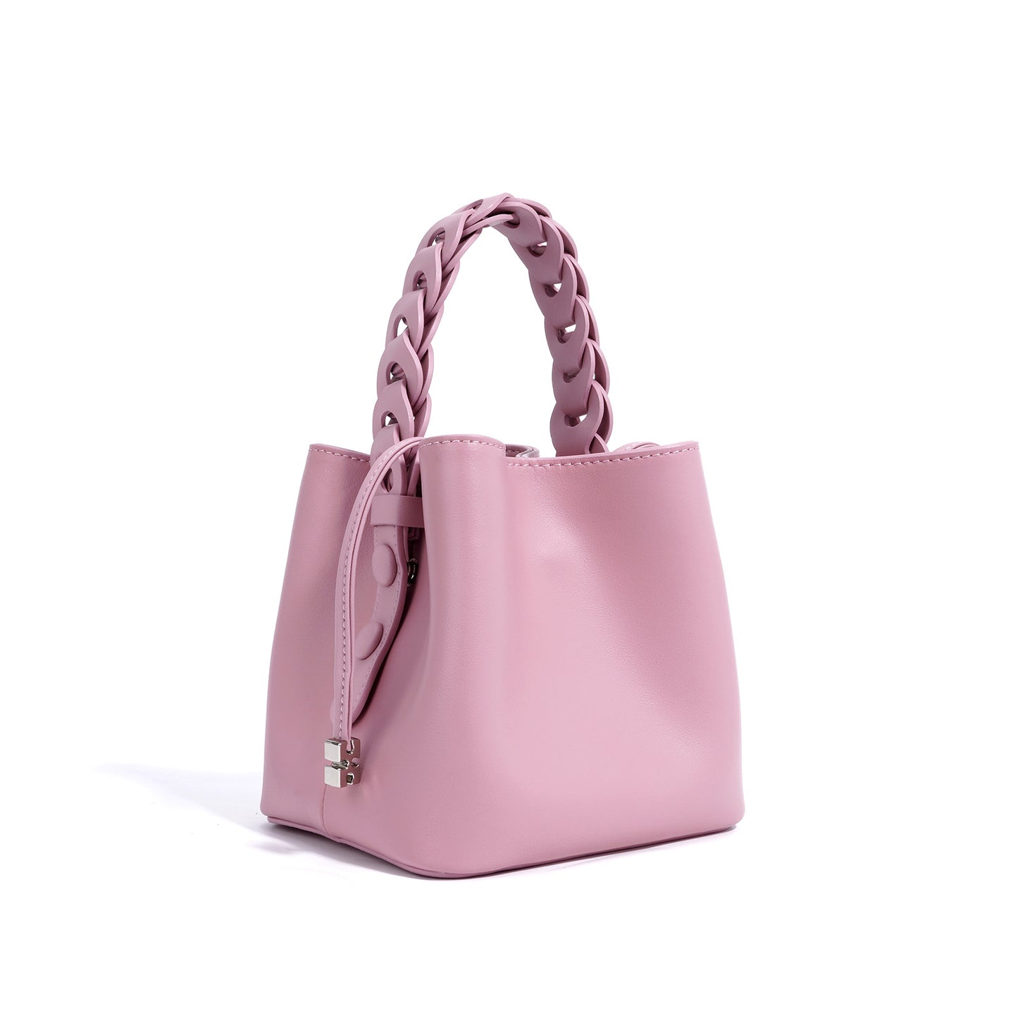 Mini Henkeltasche für Damen ⎜ Kompakte Umhängetasche mit geflochtenem Griff für City und Freizeit