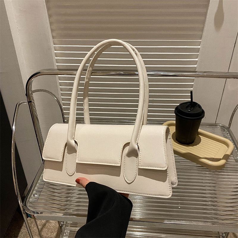 Modische Handtasche für Damen ⎜ Kleine Schultertasche in Retro-Optik für Alltag und Ausgehen