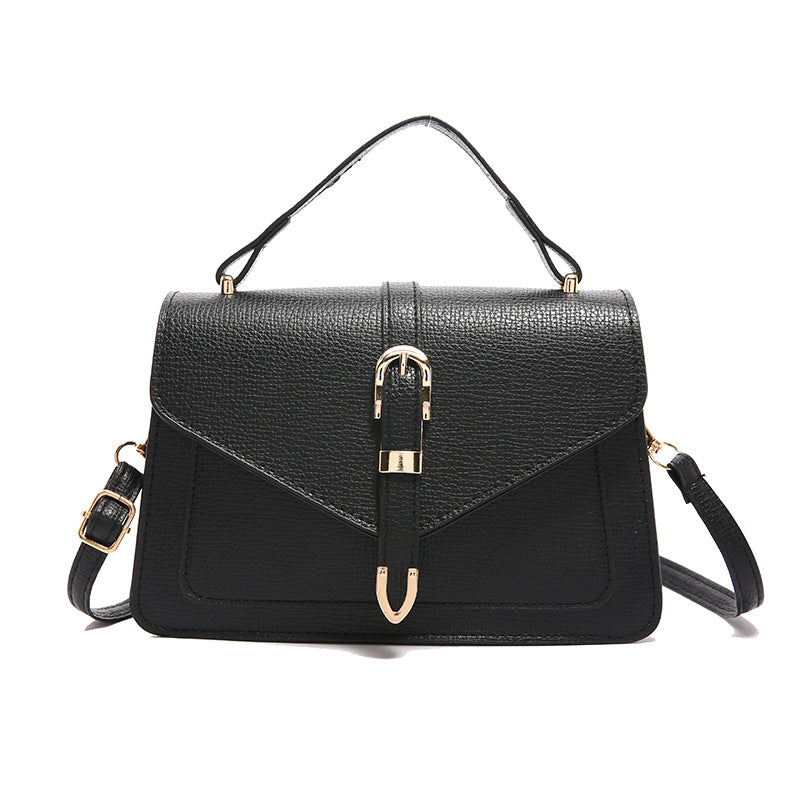 Klassische Umhängetasche für Damen ⎜ Elegante Schultertasche mit Schnalle für Alltag und besondere Anlässe