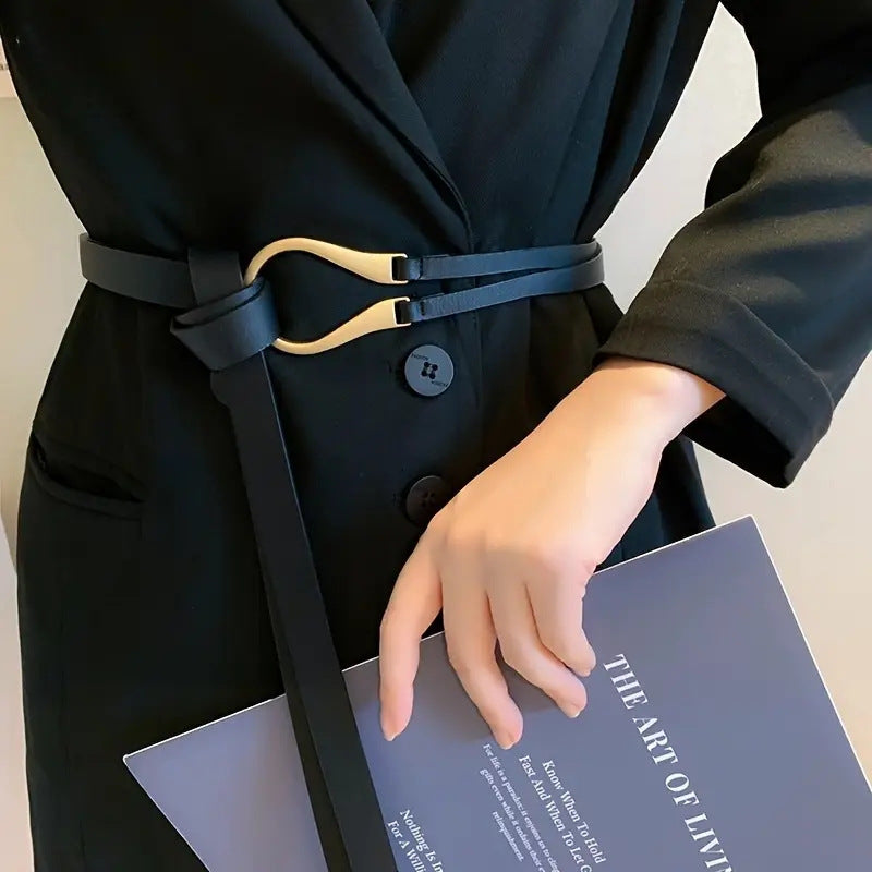 Knoten-Gürtel für Damen ⎜ Schmaler Taillengürtel im minimalistischen Look für vielseitige Styles
