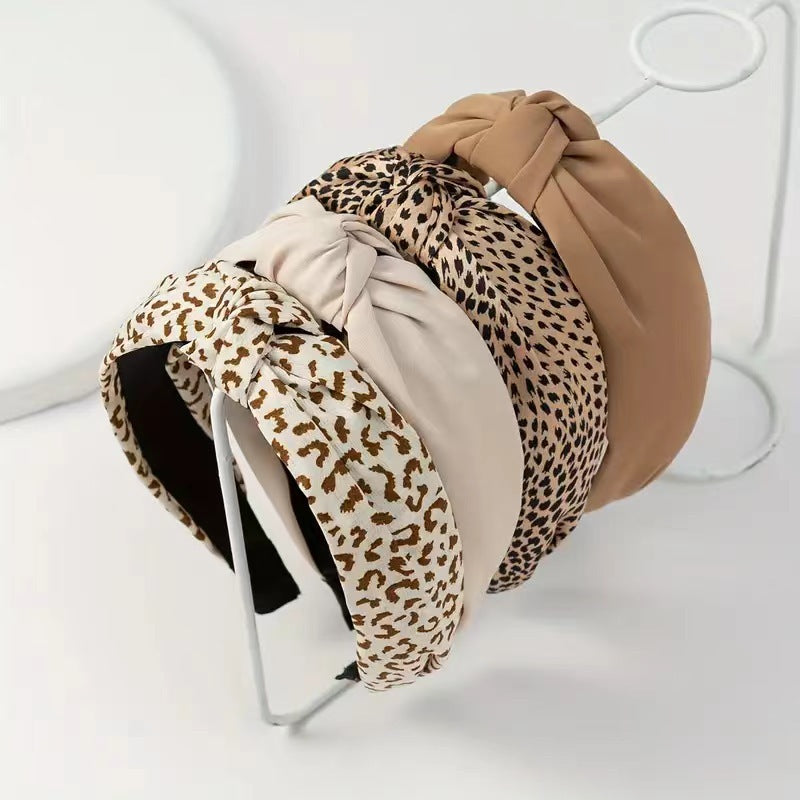 Haarreif mit Knoten für Damen ⎜ Breites Stirnband aus Stoff im Retro-Stil für Alltag und modische Outfits