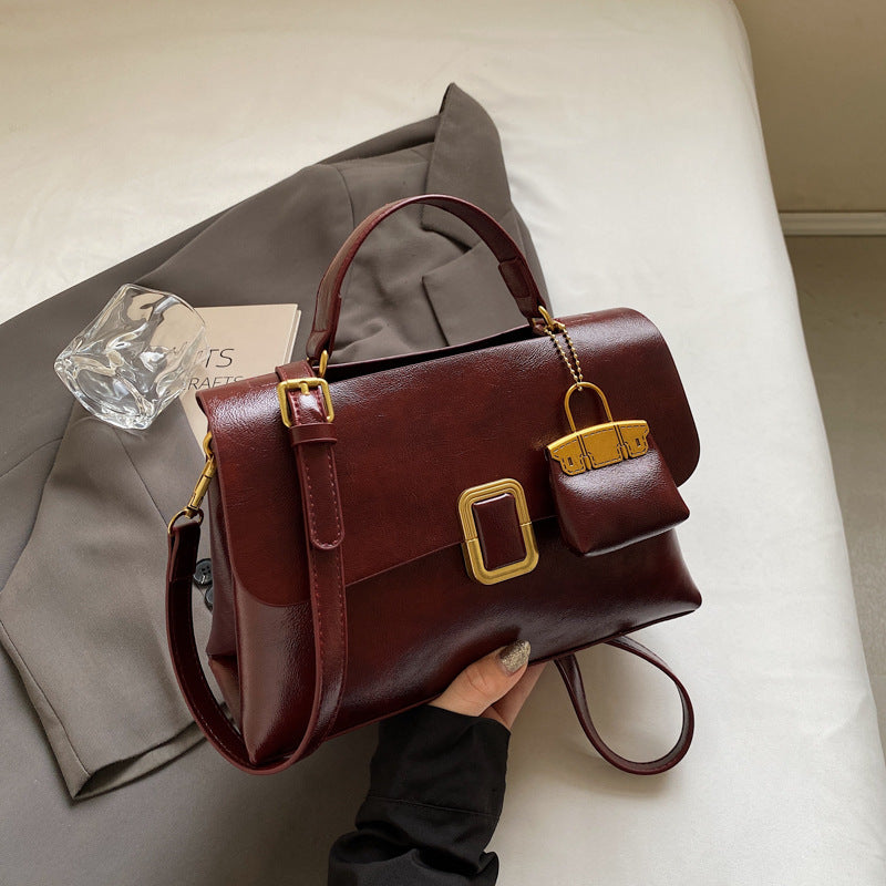 Umhängetasche für Damen ⎜ Stilvolle Schultertasche mit Reißverschluss und abnehmbarem Riemen