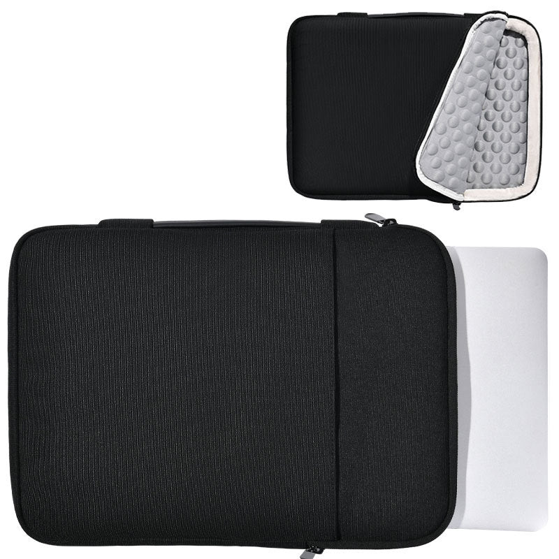 Notebook Tasche mit Griff ⎜ Stoßfeste Laptophülle mit Fleece-Futter und Fach für Zubehör und Reisedokumente