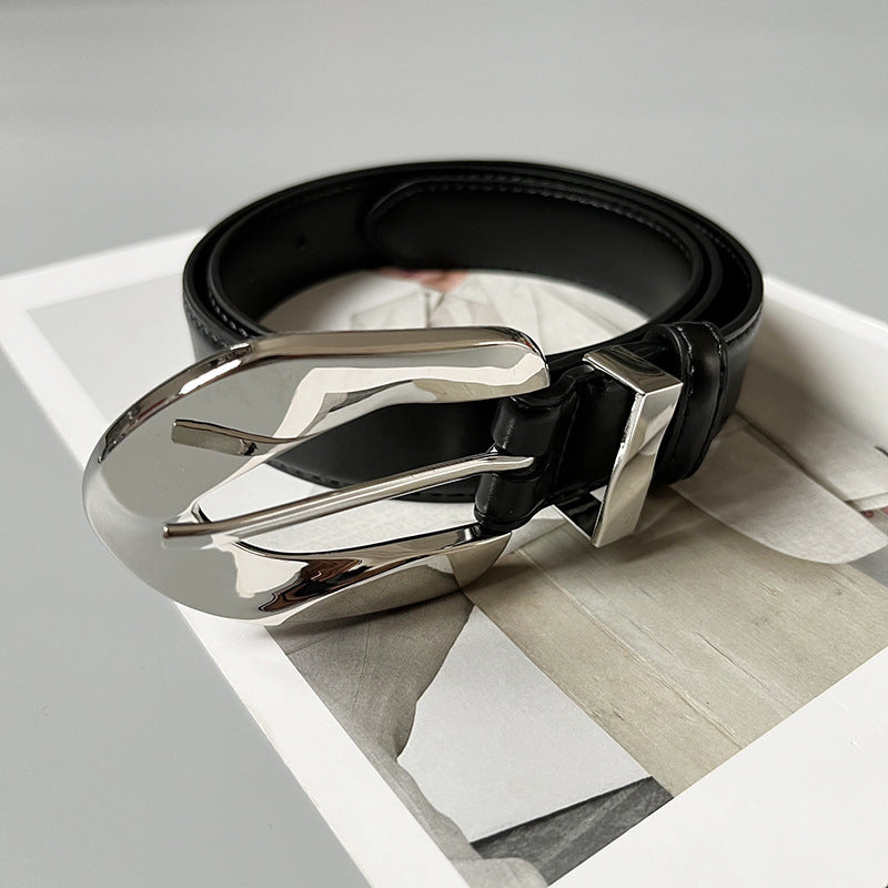 Taillengürtel mit Metallschließe für Damen ⎜ Verstellbares Accessoire im Retro-Stil für feminine Outfits