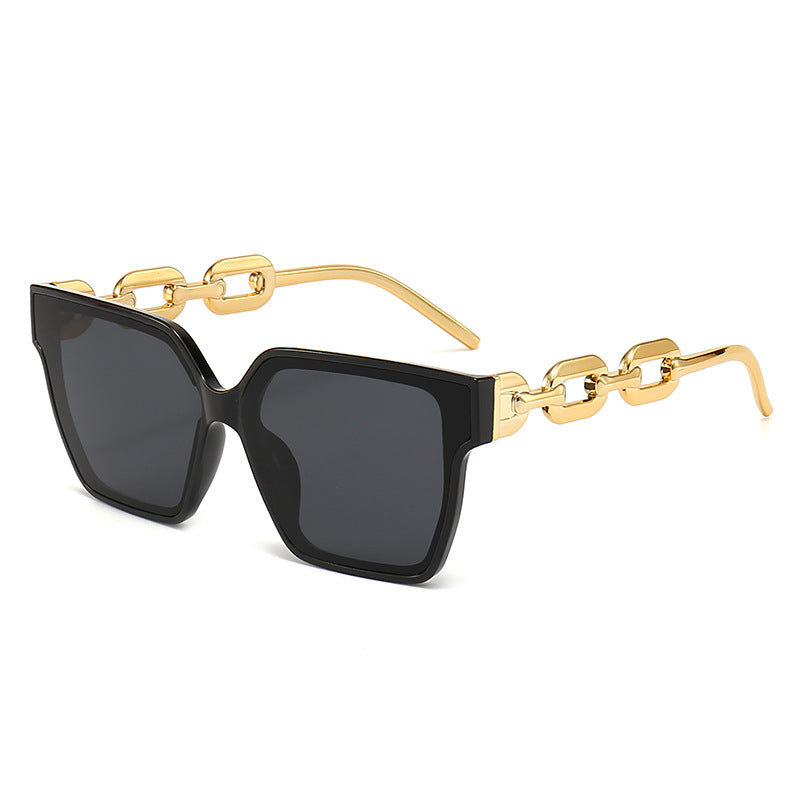 Quadratische Sonnenbrille im Statement-Stil ⎜ Unisex-Design für Streetstyle & Sonne