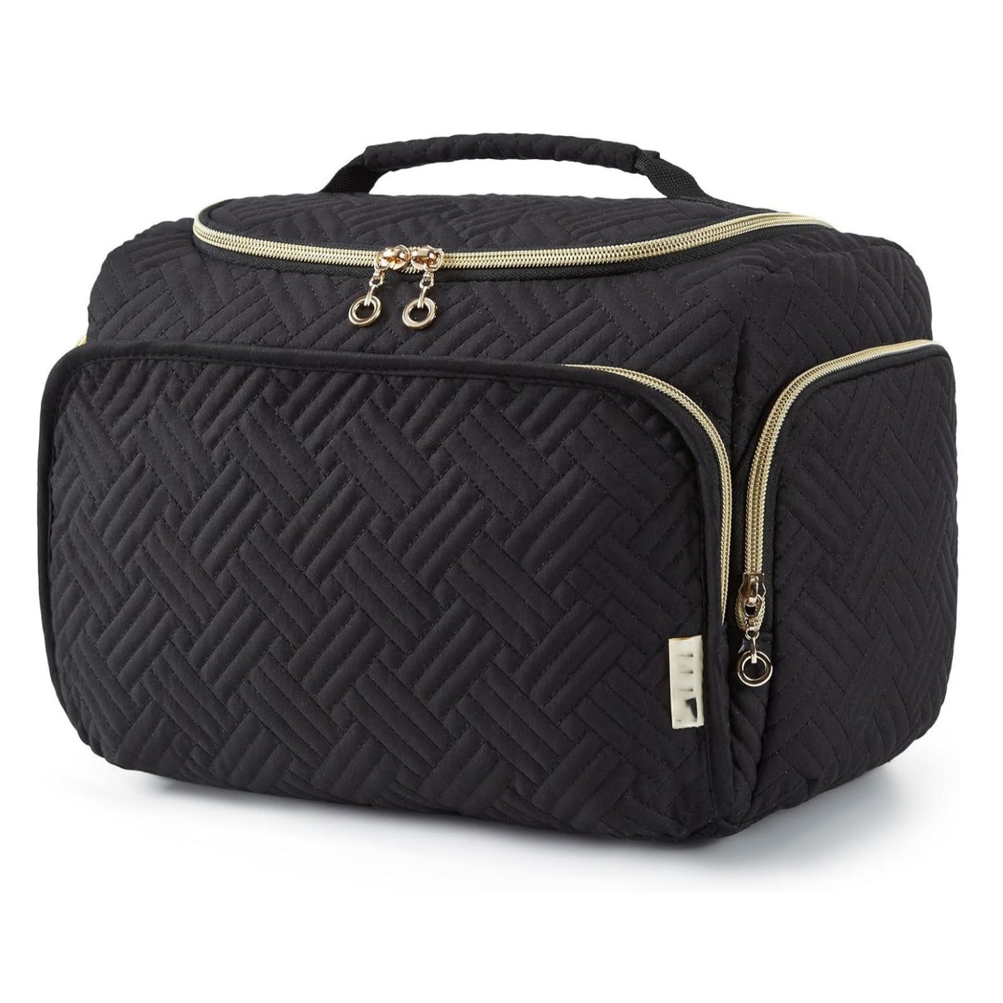 Wasserfeste Damen-Kulturtasche mit Haken ⎜ Praktisches Modell mit Griff für Bad, Urlaub und Alltag