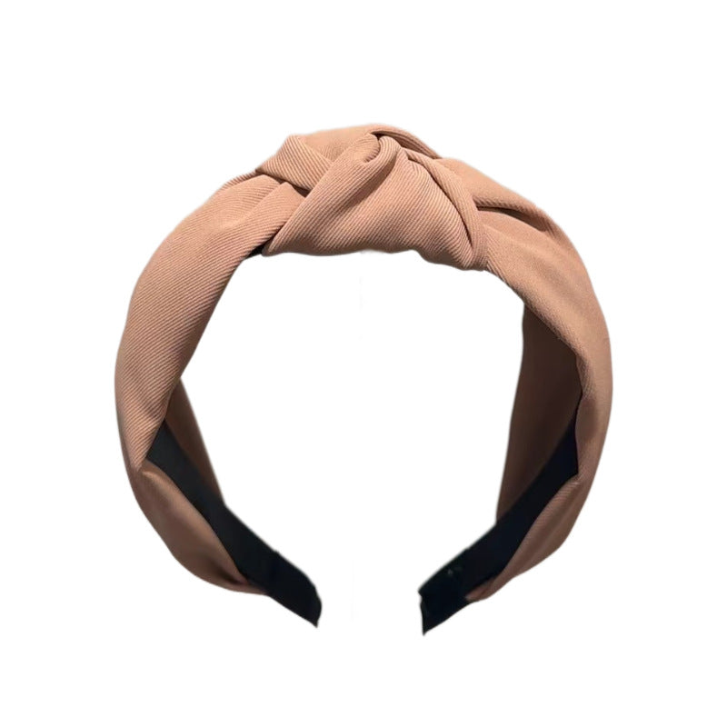 Haarreif mit Knoten für Damen ⎜ Breites Stirnband aus Stoff im Retro-Stil für Alltag und modische Outfits