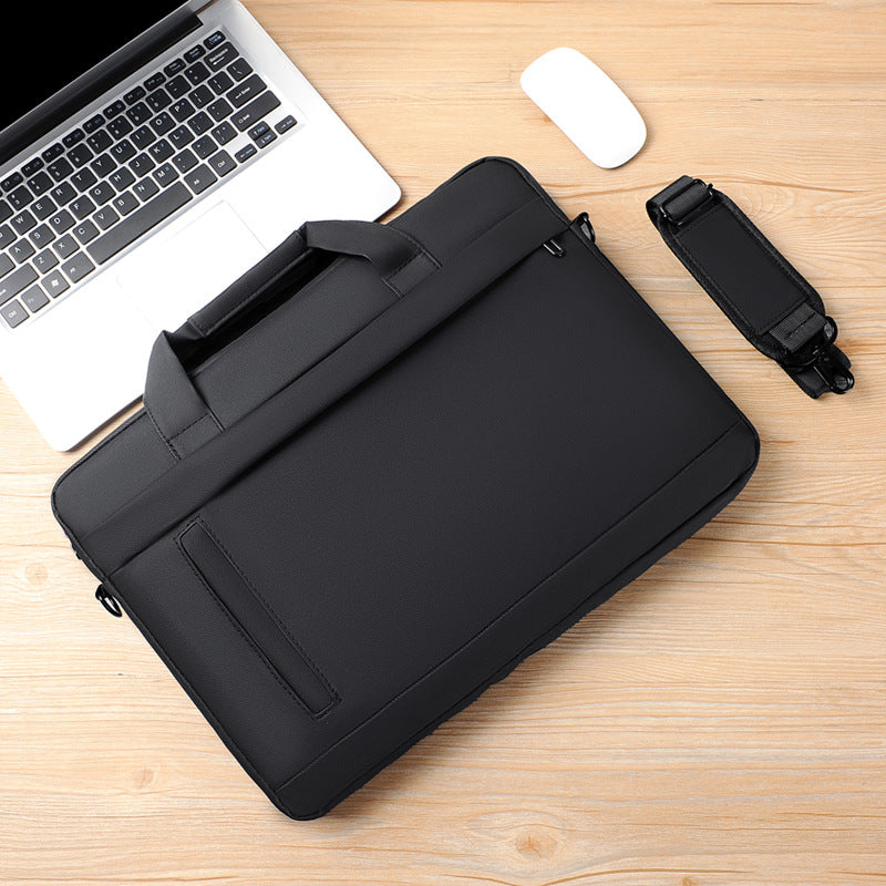 Business Notebooktasche für Herren ⎜ Große Aktentasche mit Schultergurt für Laptop und Dokumente