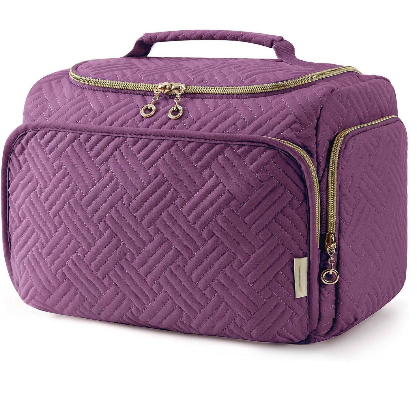 Wasserfeste Damen-Kulturtasche mit Haken ⎜ Praktisches Modell mit Griff für Bad, Urlaub und Alltag