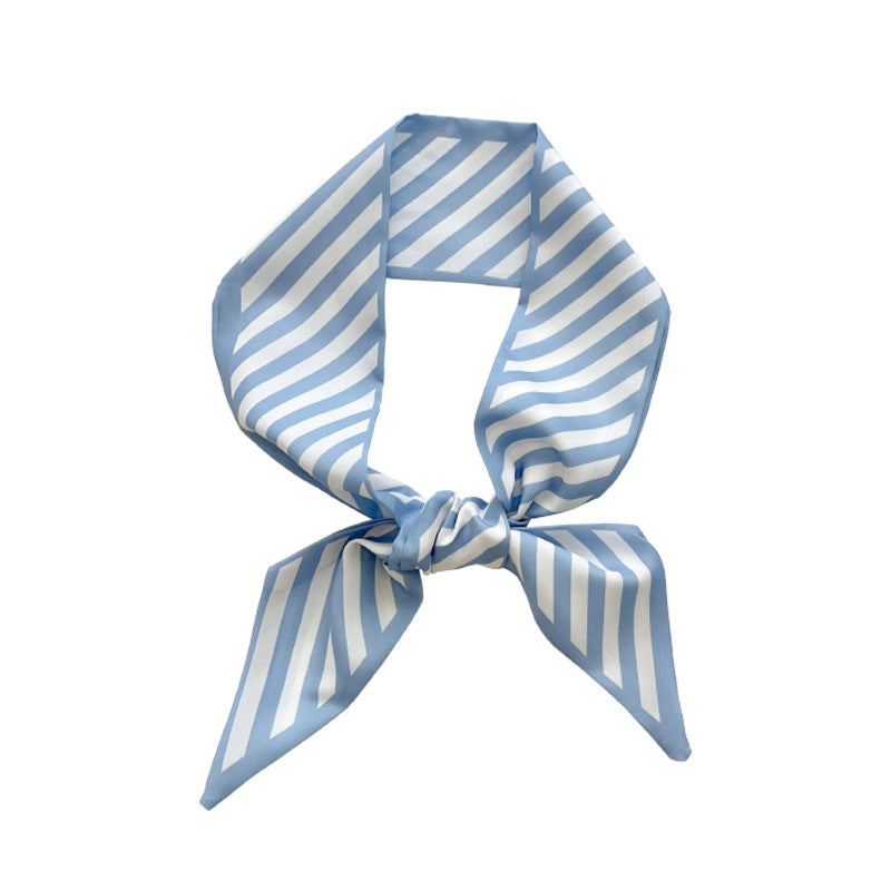Schmales Seidenband für Damen ⎜ Vielseitiges Accessoire für Hals, Haar oder Tasche mit modischem Print