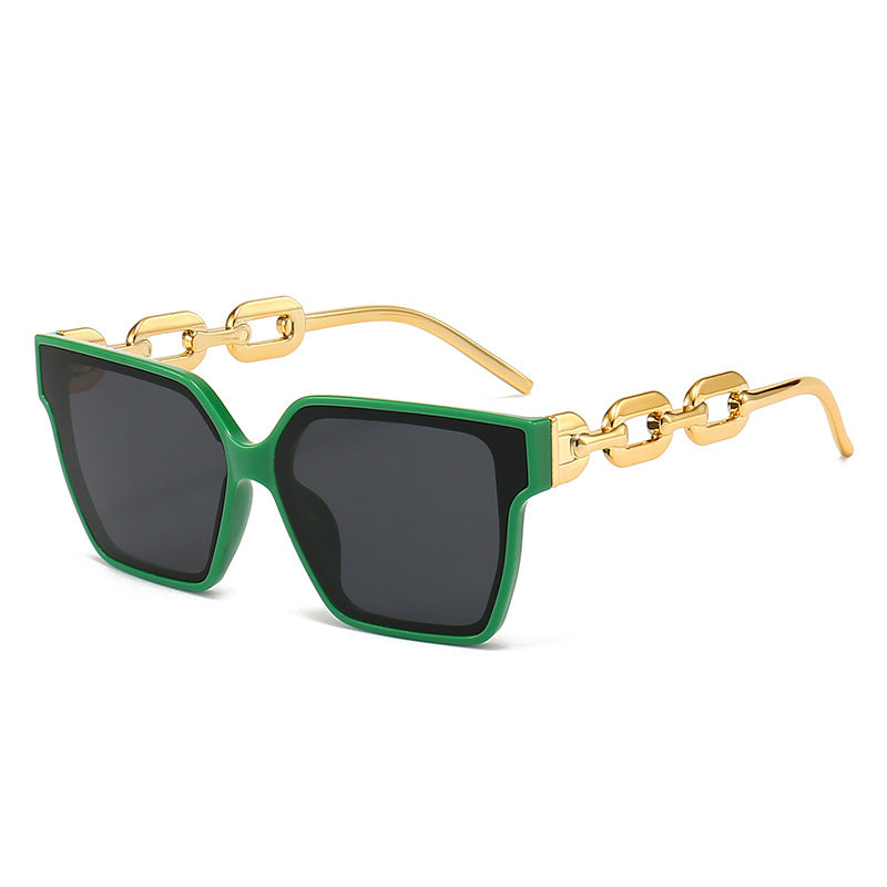 Quadratische Sonnenbrille im Statement-Stil ⎜ Unisex-Design für Streetstyle & Sonne