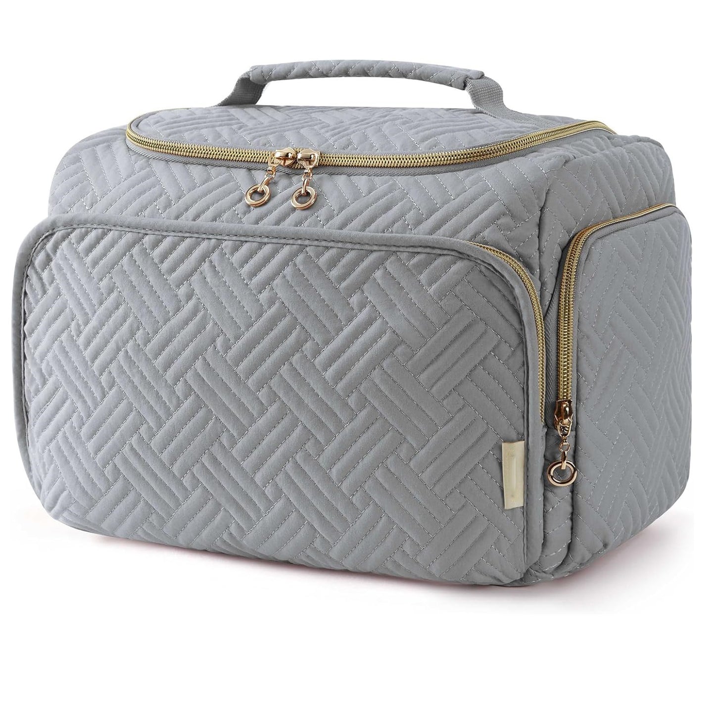 Wasserfeste Damen-Kulturtasche mit Haken ⎜ Praktisches Modell mit Griff für Bad, Urlaub und Alltag