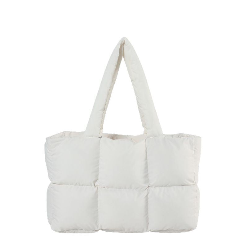 Puff-Tasche für Damen ⎜ Gepolsterte Schultertasche in Stepp-Optik für gemütliche Tage