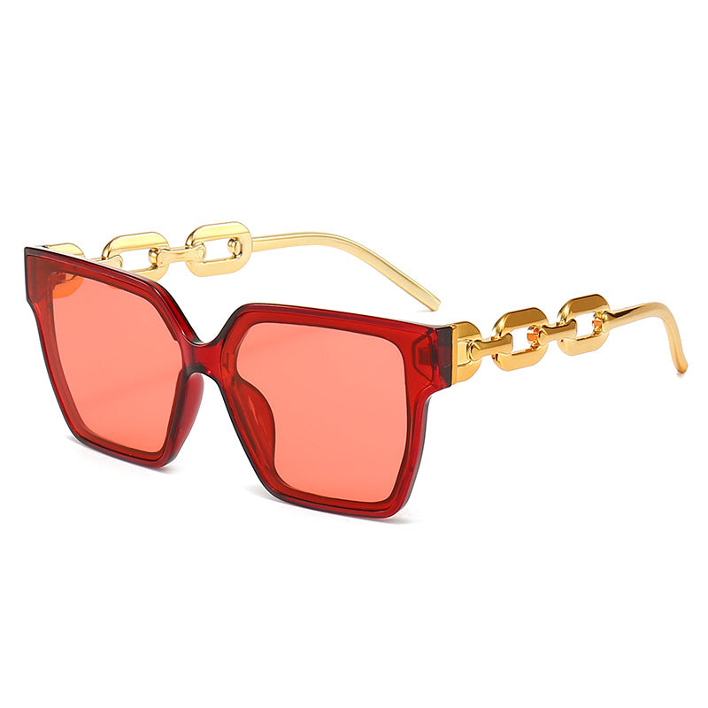 Quadratische Sonnenbrille im Statement-Stil ⎜ Unisex-Design für Streetstyle & Sonne