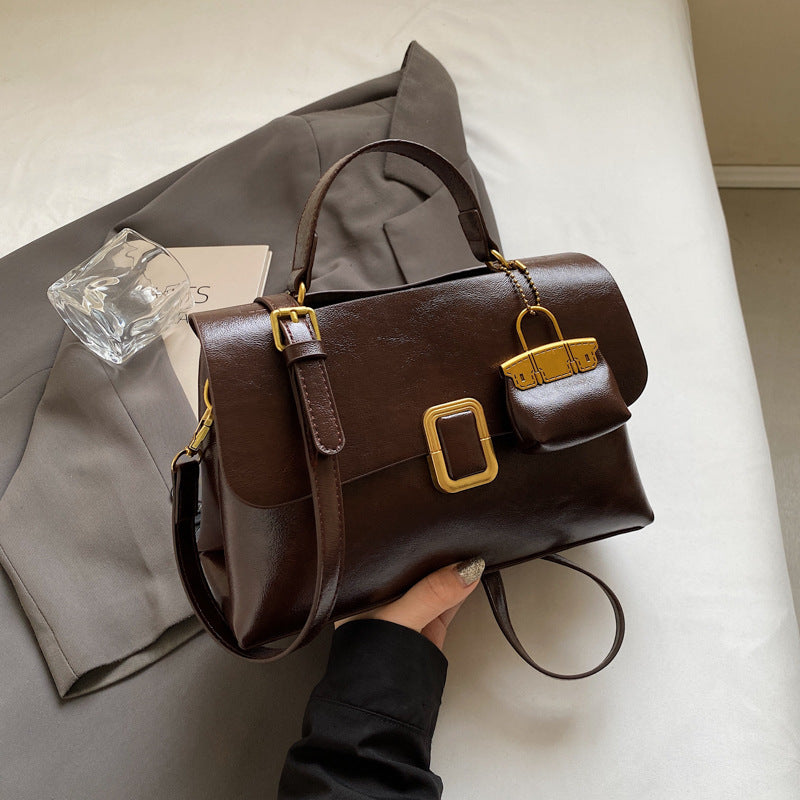 Umhängetasche für Damen ⎜ Stilvolle Schultertasche mit Reißverschluss und abnehmbarem Riemen