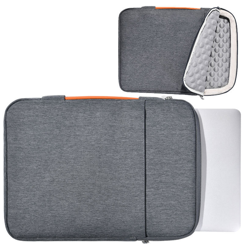 Notebook Tasche mit Griff ⎜ Stoßfeste Laptophülle mit Fleece-Futter und Fach für Zubehör und Reisedokumente