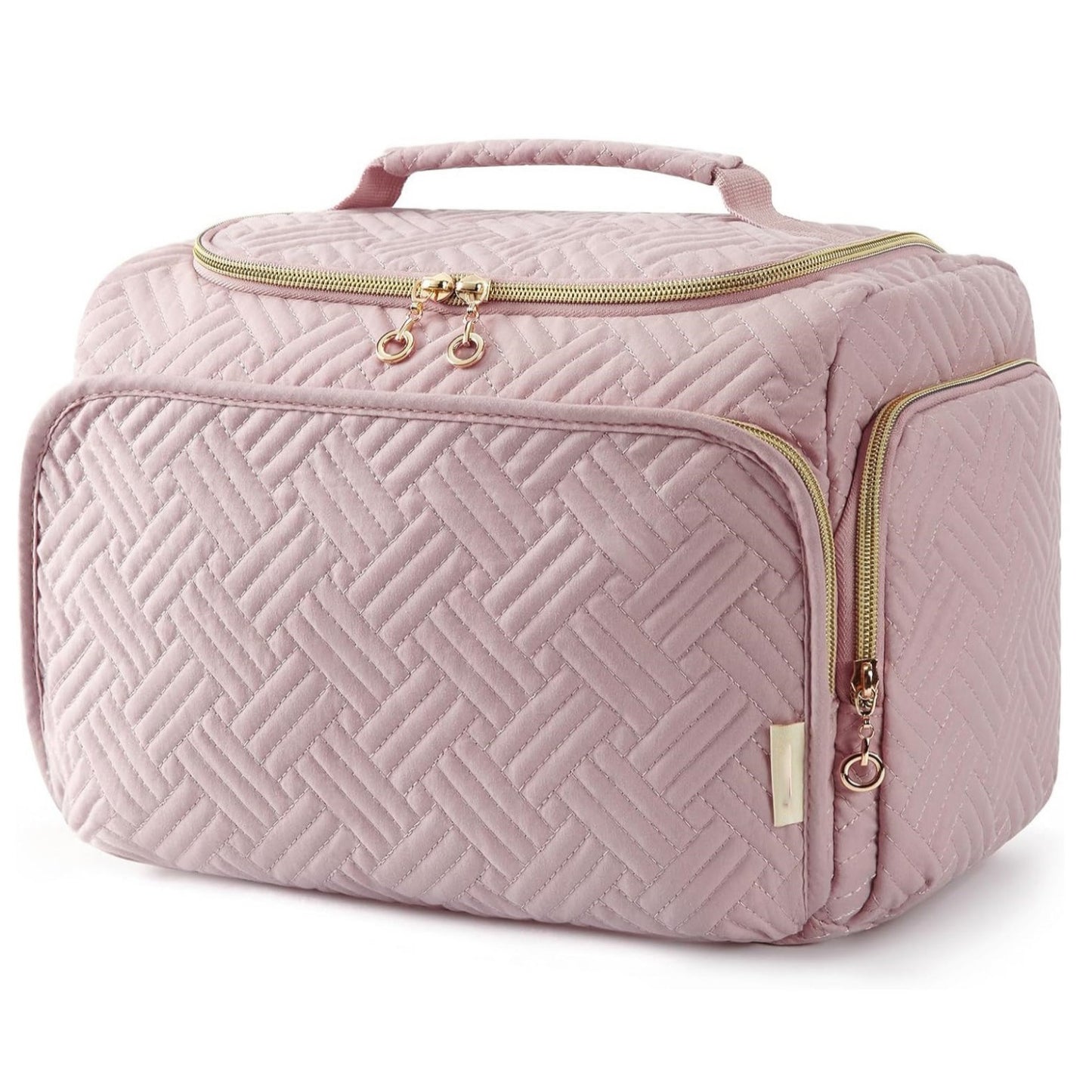 Wasserfeste Damen-Kulturtasche mit Haken ⎜ Praktisches Modell mit Griff für Bad, Urlaub und Alltag