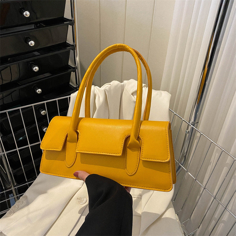 Modische Handtasche für Damen ⎜ Kleine Schultertasche in Retro-Optik für Alltag und Ausgehen