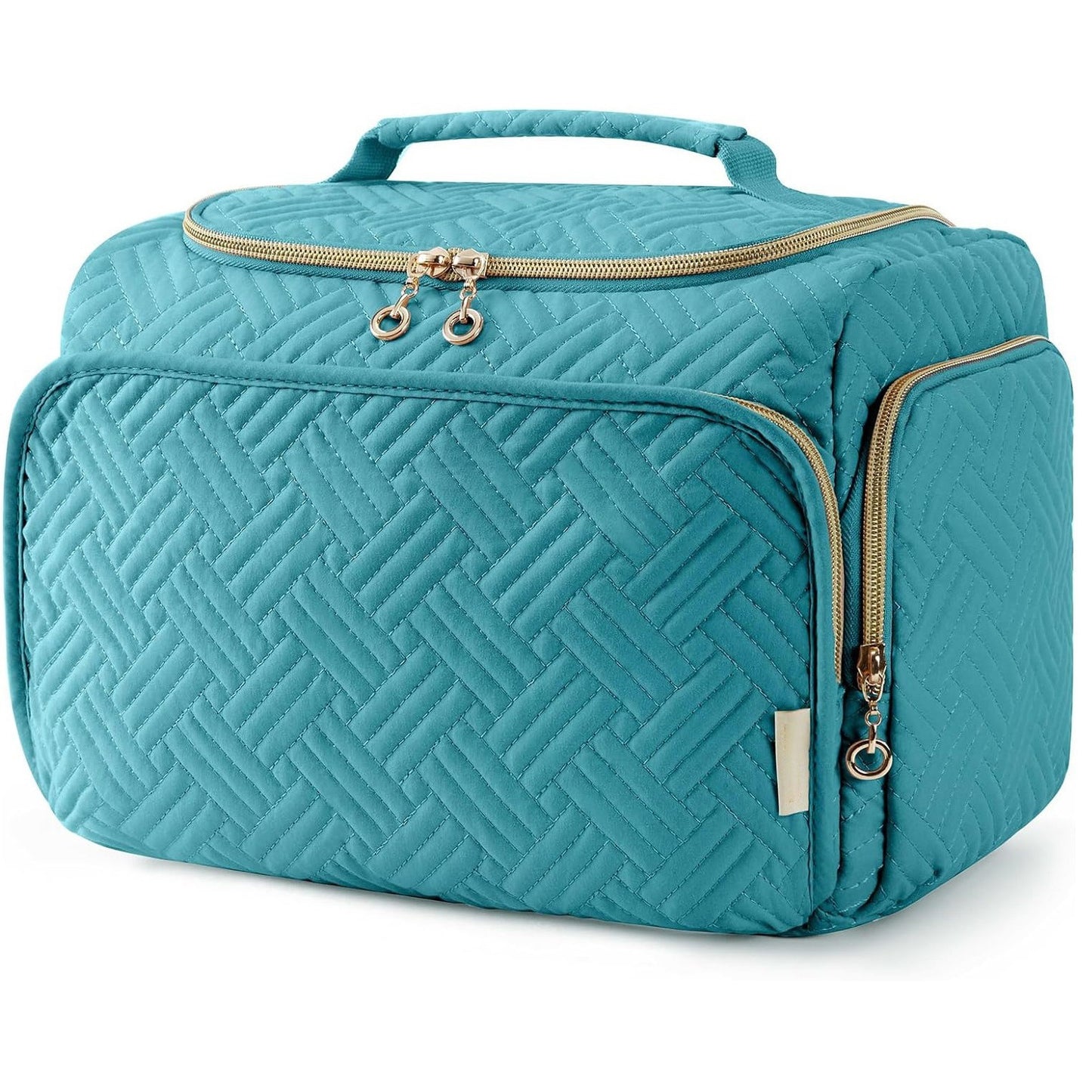 Wasserfeste Damen-Kulturtasche mit Haken ⎜ Praktisches Modell mit Griff für Bad, Urlaub und Alltag