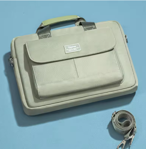 Stoßfeste Laptoptasche für Damen ⎜ Gepolsterte Schultertasche mit extra Fächern für Zubehör und Alltag