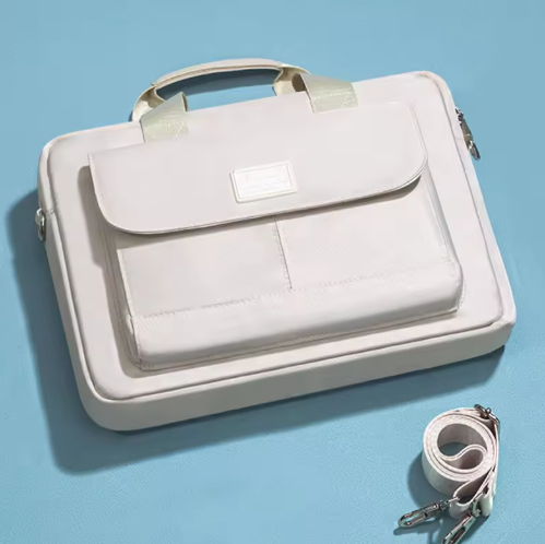 Stoßfeste Laptoptasche für Damen ⎜ Gepolsterte Schultertasche mit extra Fächern für Zubehör und Alltag