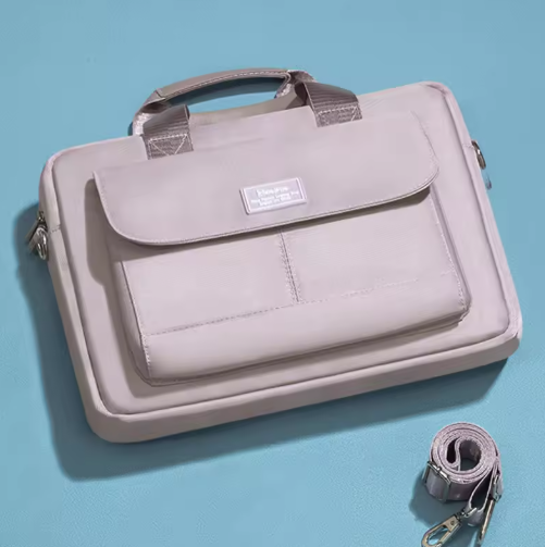Stoßfeste Laptoptasche für Damen ⎜ Gepolsterte Schultertasche mit extra Fächern für Zubehör und Alltag