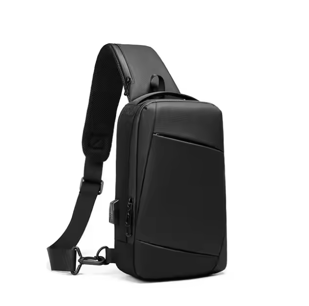 Schultertasche aus echtem Leder ⎜ Robustes Herrenmodell mit mehreren Fächern und Reißverschlüssen