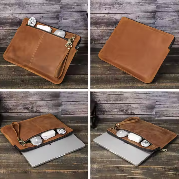 Klassische Laptophülle⎜ Robuste Schutzhülle mit weichem Innenfutter für Notebooks