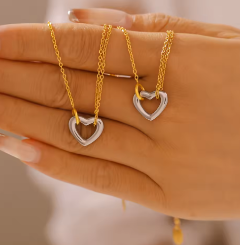 Filigranes Damenarmband mit Herzanhänger ⎜ Edelstahl-Design für dezente und zeitlose Alltagslooks